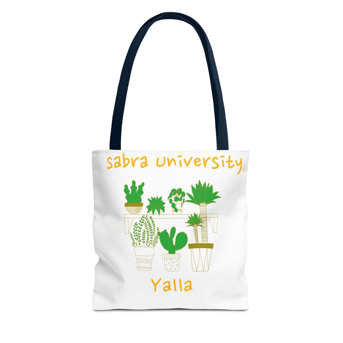 Sabra University Cactus Tote Bag - Perfect for Plant Lovers