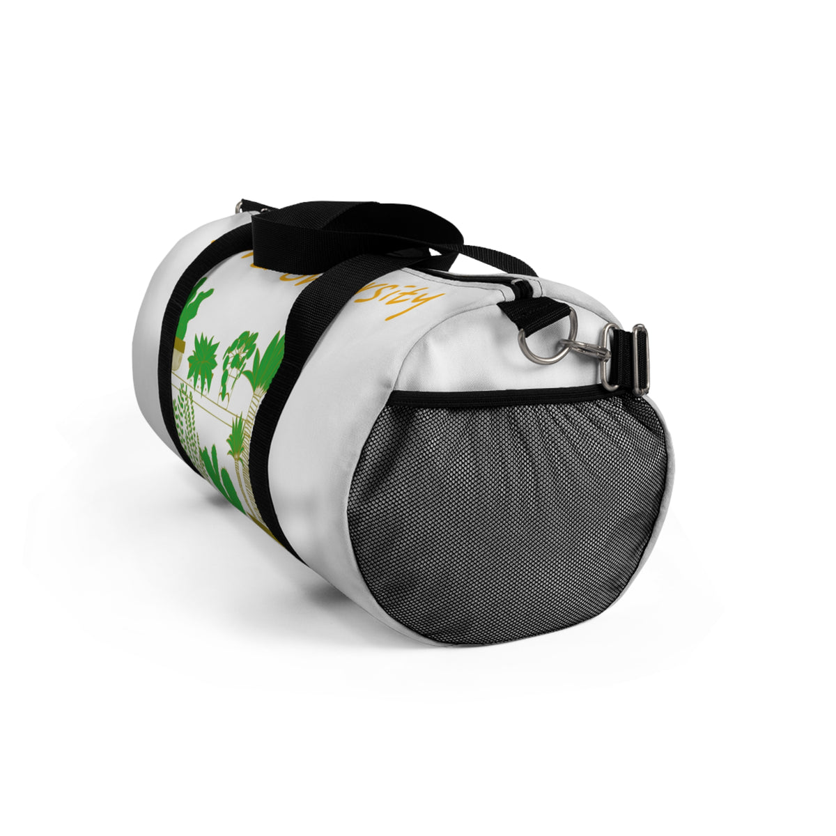 Plant Lover Duffel Bag — Green Succulent Shelf Travel Bag