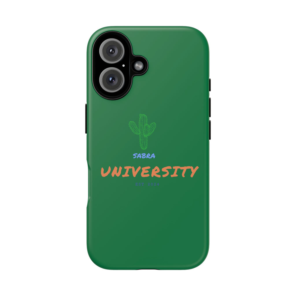 Phone Case — 'Sabra University' Green Cactus Tough Case