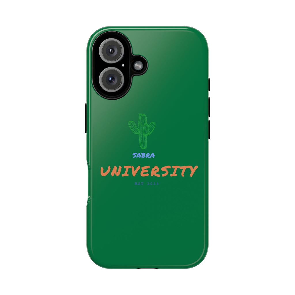 Phone Case — 'Sabra University' Green Cactus Tough Case