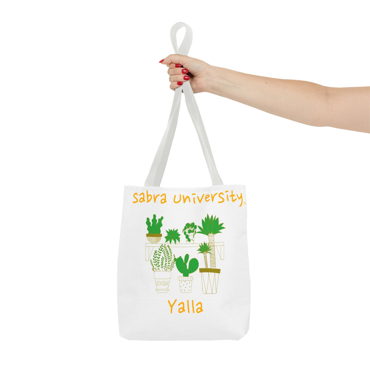 Sabra University Cactus Tote Bag - Perfect for Plant Lovers