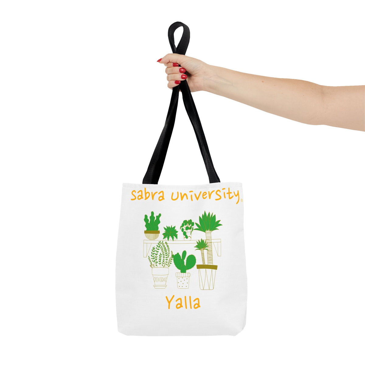 Sabra University Cactus Tote Bag - Perfect for Plant Lovers