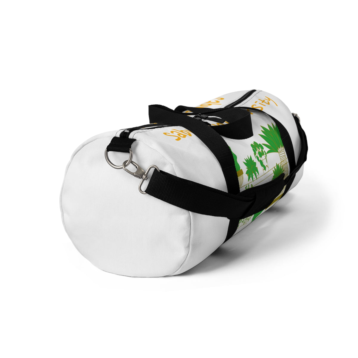 Plant Lover Duffel Bag — Green Succulent Shelf Travel Bag